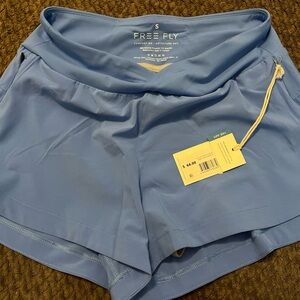 Free Fly Blue Athletic Shorts
